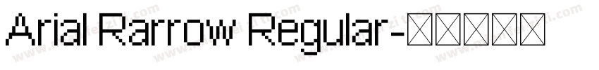 Arial Rarrow Regular字体转换
